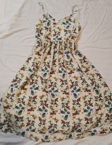 Soft floral sz S midi Dress
